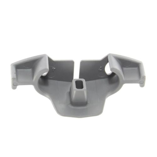 Dishwasher upper rack stop 00165254 installed on Bosch rack rail