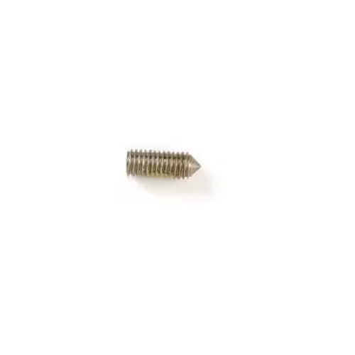 Close-up threaded end 10-32 of screw 218755401 for refrigerator door handle mounting