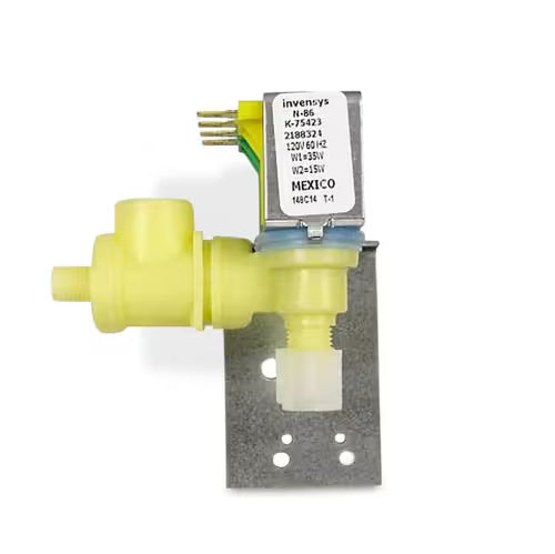 Close-up of part number 218832401 label on valve coil assembly