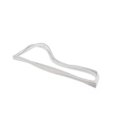 Close-up of part number 2188445A label on refrigerator door gasket