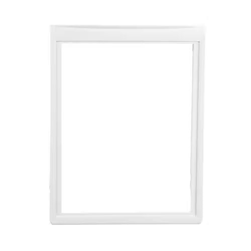 Close-up of part number 240354502 molded on crisper drawer cover frame