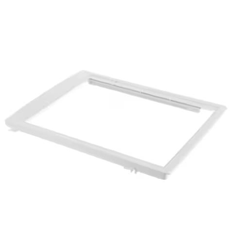 Frigidaire 240354502 cover frame installed above crisper drawer inside refrigerator