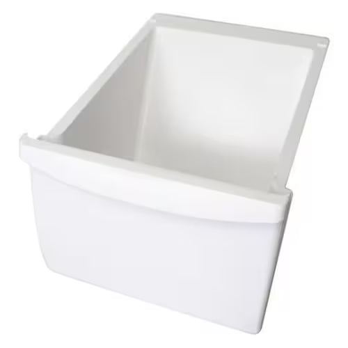 Frigidaire 240364501 crisper pan installed in refrigerator lower produce section