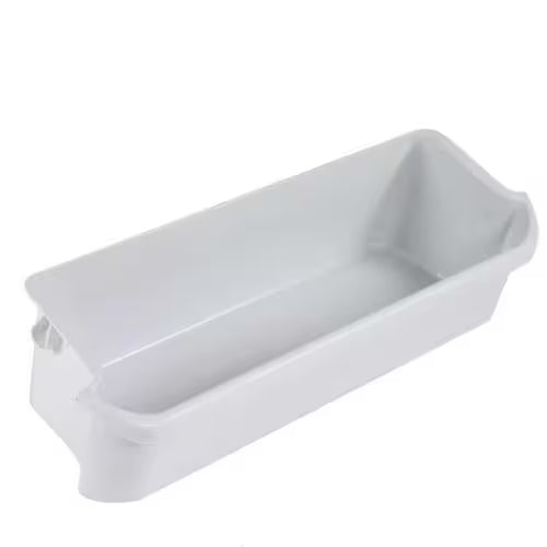 OEM Frigidaire/ Electrolux refrigerator door bin 241505306 close-up of mounting tabs