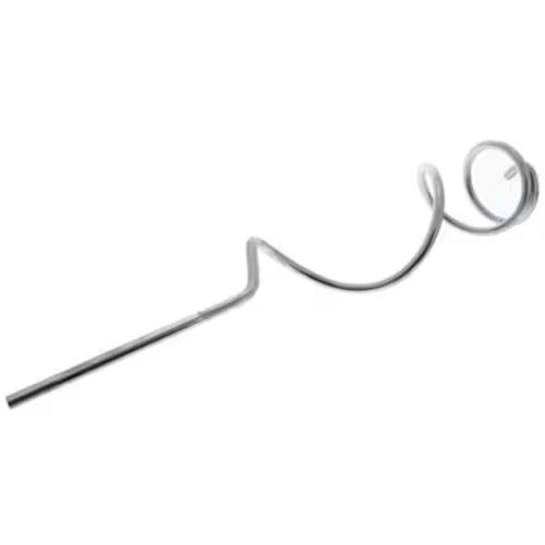 Close-up of part number 241716101 stamped on ice auger