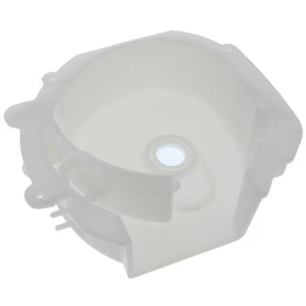 Refrigerator ice dispenser crusher housing part 241885001 installed in freezer door