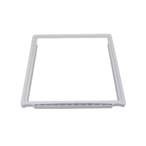 Close-up of Frigidaire 241969501 part number label on shelf frame