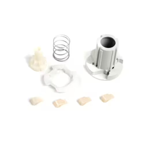Agitator repair kit 285810 installed in Whirlpool washer agitator assembly