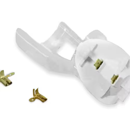 Close-up of part number 4387478 molded on socket housing
