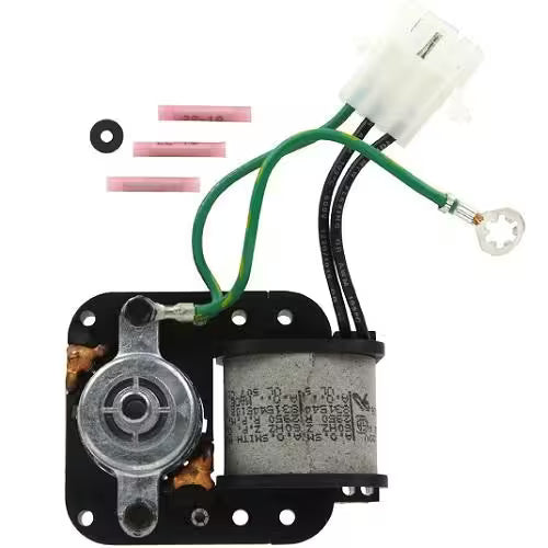 Close-up of model number 5300158289 on fan motor housing