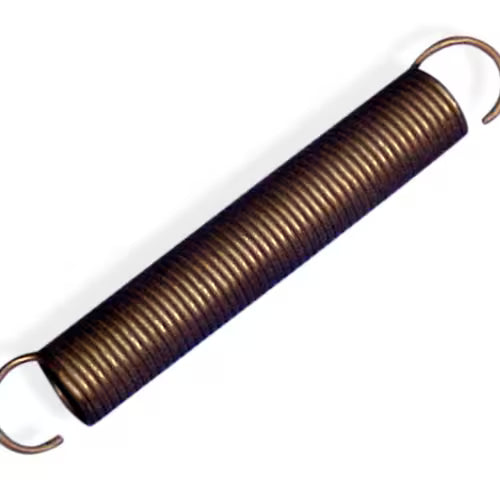 Close-up of OEM door spring 5300809703 coil and mounting hook