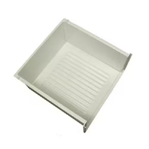Installation of Frigidaire 5303289500 pan in refrigerator liner channel