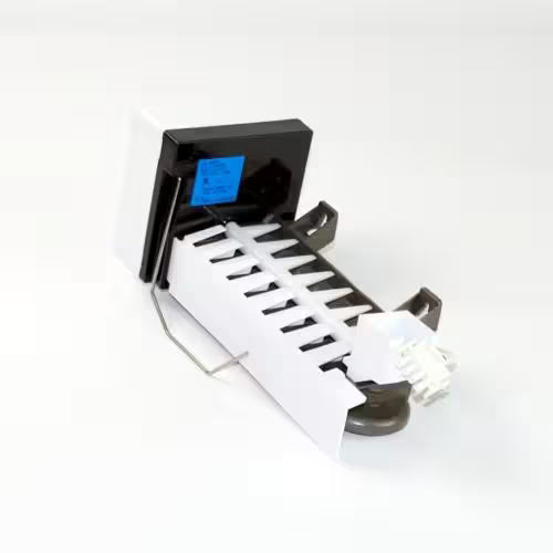 Close-up of part number 5304458371 on ice maker housing