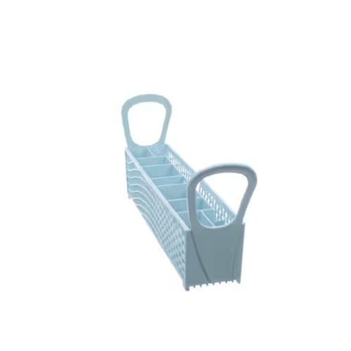 Dishwasher utensil basket 8519598 installed in Whirlpool lower rack