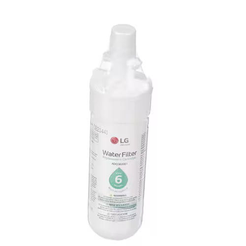 LG ADQ36006101 filter installed in refrigerator filter housing