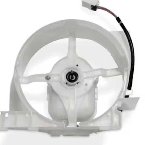 Installation of DA97-01949A fan motor in Samsung refrigerator condenser area