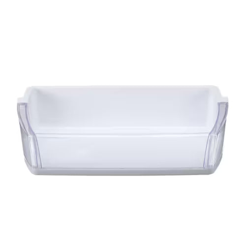 Samsung part DA97-03290A door shelf bin installed in refrigerator door
