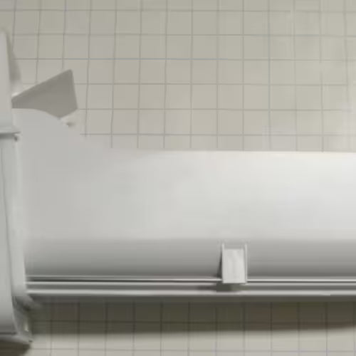 Close-up of Samsung part number DA97-05239E molded on ice container housing