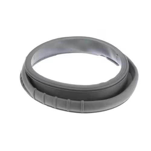 Samsung washer boot gasket DC64-00802B installed around drum door