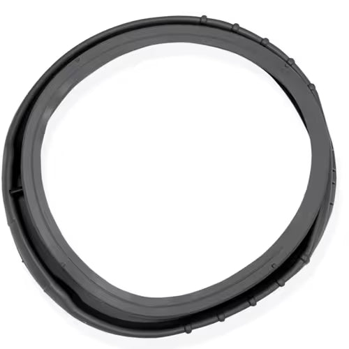 Close-up of bellows folds and flange of Samsung door boot part DC97-14932B