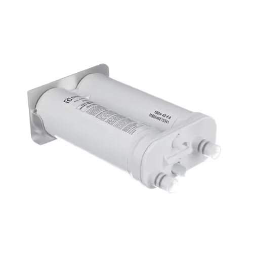 EWF01 filter installed in refrigerator water filter housing