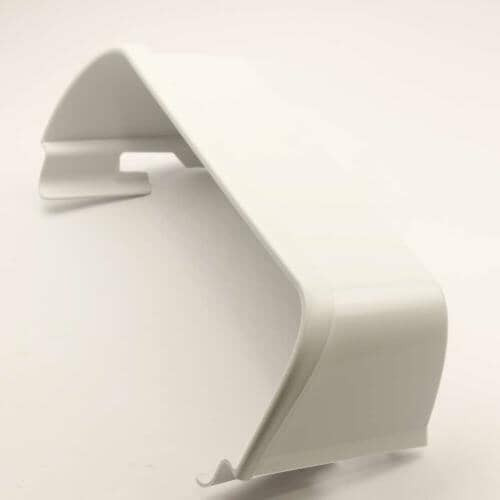 Side view of the door bin showing the curved front edge and the structure that clips into the door liner.
