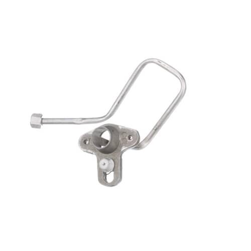 Front view of the Electrolux 316237805 gas surface burner ignitor and orifice holder assembly.