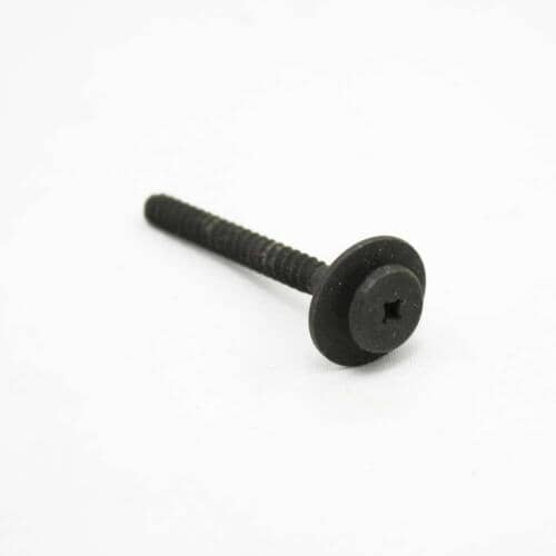 Angled view of the Electrolux 316433303 black wafer head screw for handle mounting.