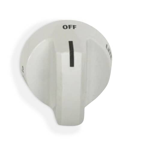 Alternate angled view of the OEM replacement 316543906 white top valve knob.