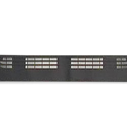 Angled view of the Electrolux 316575501 door trim cap showing the vent slots.