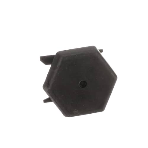 Angled view of the Electrolux 318175510 range leveling screw with embedded tee nut.