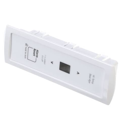 Genuine Electrolux 297370600 electronic control assembly in white housing with integrated temperature and alarm functions.
