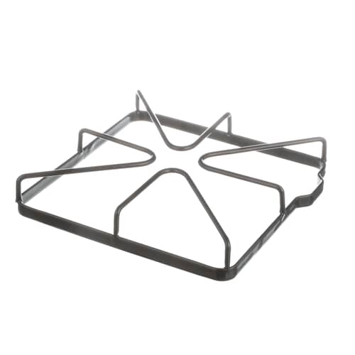 Angled view of the square Electrolux 316277801 cooktop grate.