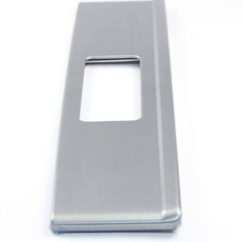 Replacement range backguard panel 316572406 (aluminum) from a second angle.