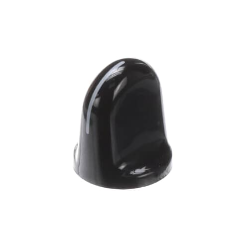 Alternate angled view of the WB03T10035 black control knob.