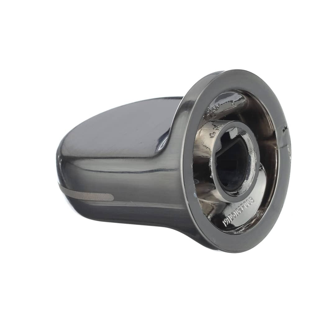 Angled view of the rear of the OEM GE WB03T10272 range selector knob.