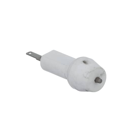 GE WB13K18 surface burner spark electrode (igniter) with ceramic insulator.