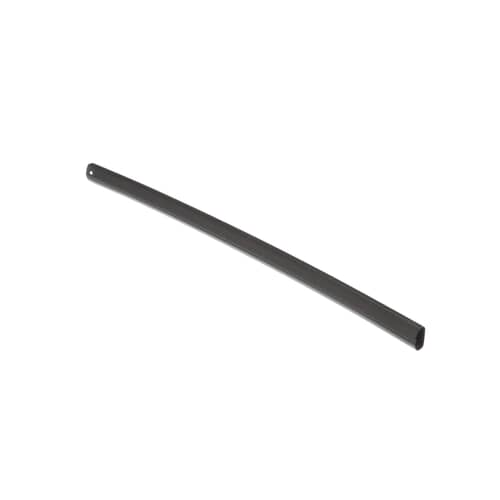 Side profile of the black GE WB15K5076 oven door handle.