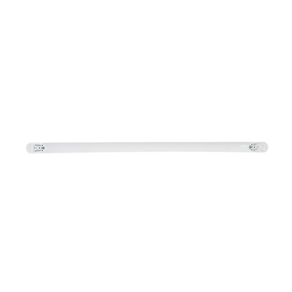 GE WB15T10176 Handle (White), a genuine OEM replacement handle designed for GE appliances, featuring a smooth curved design and durable white finish.