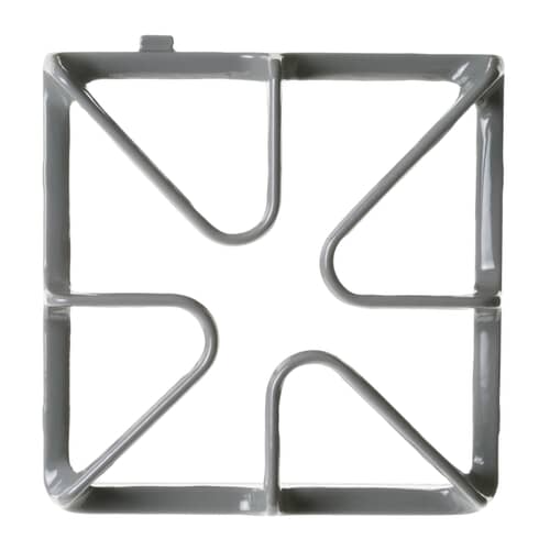 Angled view of the OEM replacement WB31K10045 gray burner grate.