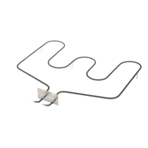 Angled view of the replacement GE WB44K10009 electric oven heating element.