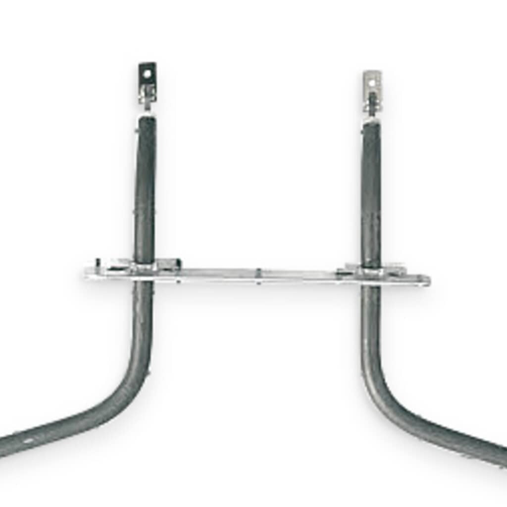 Angled view of GE WB44K10012 Bake Unit showing durable coil structure and mounting bracket.