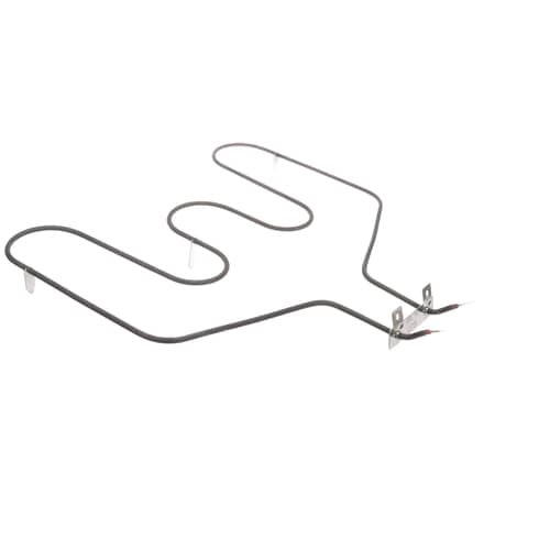 Side angle view of the GE WB44T10011 range oven element.