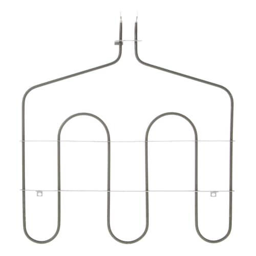 Front view of the GE WB44T10043 Deluxe Oven Broil Heating Element.