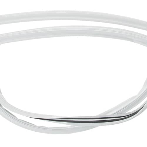 A close-up view of the folded gasket showing the interior sealing edge (which may have a darker or black inner flap) against a white background.