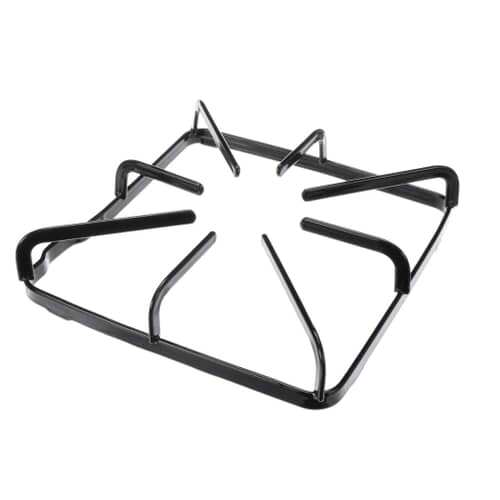 Angle view of the gas range grate support.