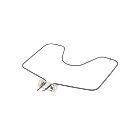 Side view of the GE WB44X5082 Range Bake Element, highlighting the mounting bracket and wiring terminals.