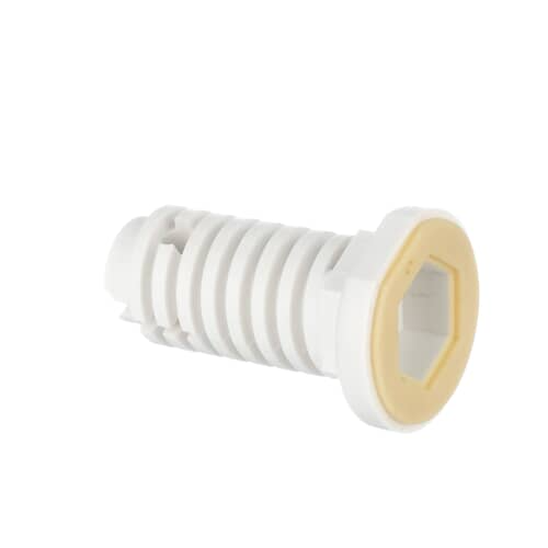 Authentic GE WH2X1187 leveling leg made of durable plastic for precise adjustment and long-lasting performance.
