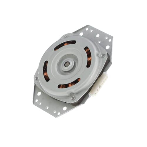 Top-down view of LG 4681ED1004B motor assembly on grid for measurement reference