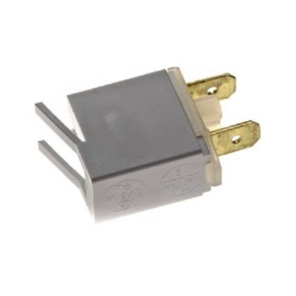 A black oven broil heating element with a double U-bend and two terminal ends.